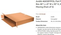 Aviditi TV Corrugated Cardboard Box (Pack of 5)