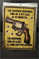 357 Gun Tin Sign