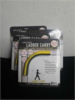 Four light duty ladder carry devices