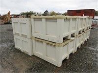 (13) 2' x 4' x 4' Plastic Macro Bins w/ Asst. Lids