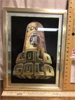 Cold gold Coors beer sign