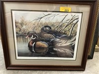 SIGNED DUCK PRINT SIGNED BY ROB LESLIE