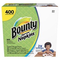 Bounty Paper Napkins, White, 400 Count