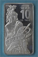 10ozt Silver .999 Price of Liberty Bar