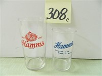 Hamm's Shell Glass w/ Red Logo (5 1/4") &