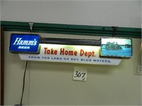 Hamm's Take Home Dept. Lighted Sign (24")