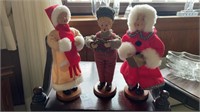 Christmas Carolers- 9.5 inches h. -lot of 3