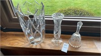 Bohemia Crystal - Czech Republic glass vase- 8