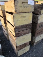 (6) Vintage Wood Fruit Crates