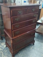 Mahogany Chest on chest high chest, , 7 drawers,