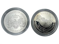 1991 Mount Rushmore, 2001 Capital Silver Dollars
