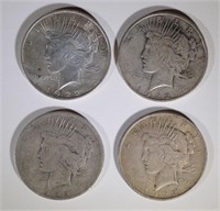 2-1922-D & 2-1922 PEACE SILVER DOLLARS