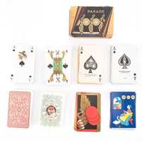 Collection American and German playing cards