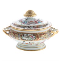 Chinese Export Rose Mandarin sauce tureen