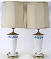 Pair of Wedgwood Queensware Table Lamps