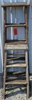 (2) wood ladders