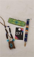 Hand made Native American Pen Cover, Barrett,