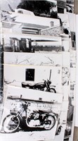Huge Lot of Black and White Car Photographs