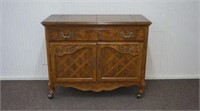 Queen Anne Formal Sideboard Server on Casters