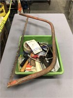 tub of misc tools