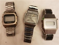 3 Silver Colored Watches