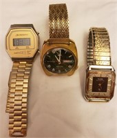 3 Gold Colored Watches