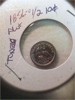 1856 O half dime