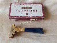 rare schick injector razor gold top w/box