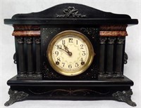 Antique 8 Day Sessions Cathedral Gong Mantle Clock