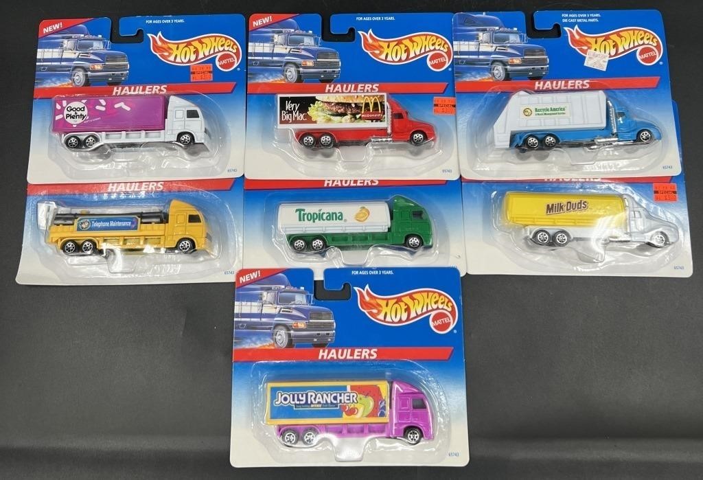 7 Sealed 1996 Hot Wheels - Hiway Haulers