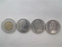 3 Pièces de 50¢ de collection 1969-1970-1971