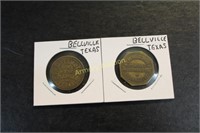 BELLVILLE TEXAS COINS / TOKENS