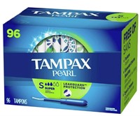 96-Pk Tampax Pearl Super Tampons