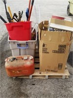 Pallet Full Of Tools And Hardware