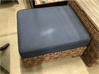 Outdoor Patio Wicker Ottoman