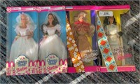 Four As New In Box Barbie Dolls