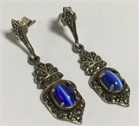 Sterling Silver Marcasite Earrings