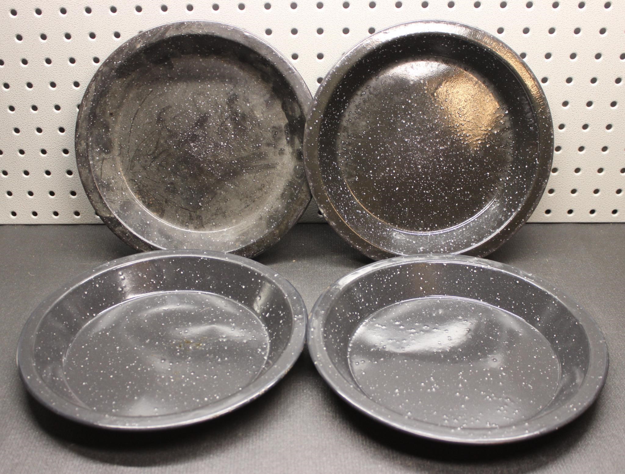 Lot of 4 Enamel Plates