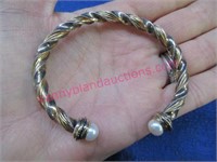 14k & sterling bracelet (11.9 grams total)