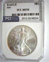 2010 Silver Eagle PCI MS-70