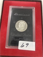 1971 Ike Silver Proof Dollar in Case