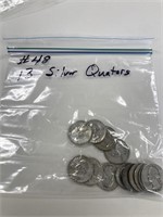 13 Silver Quarters