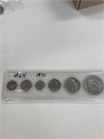 1971 Coins Set 6 Coins