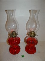 Vintage Kerosene Lamps with Oil