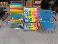 3 Beach Chairs (1 is new)