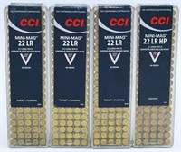 400 Rounds Of CCI Mini Mag .22 LR Ammunition