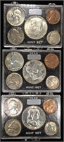 1962-1964 5-COIN TYPE SET IN SLAB