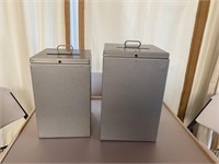 Two Metal Voting Boxes