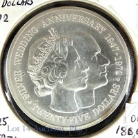 1972 Cayman Islands silver $25 Coin (Superb BU)