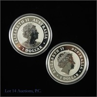 2015 & 2019 Silver Australian Koala $1 (2)